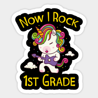 1st Grade Unicorn School Sticker